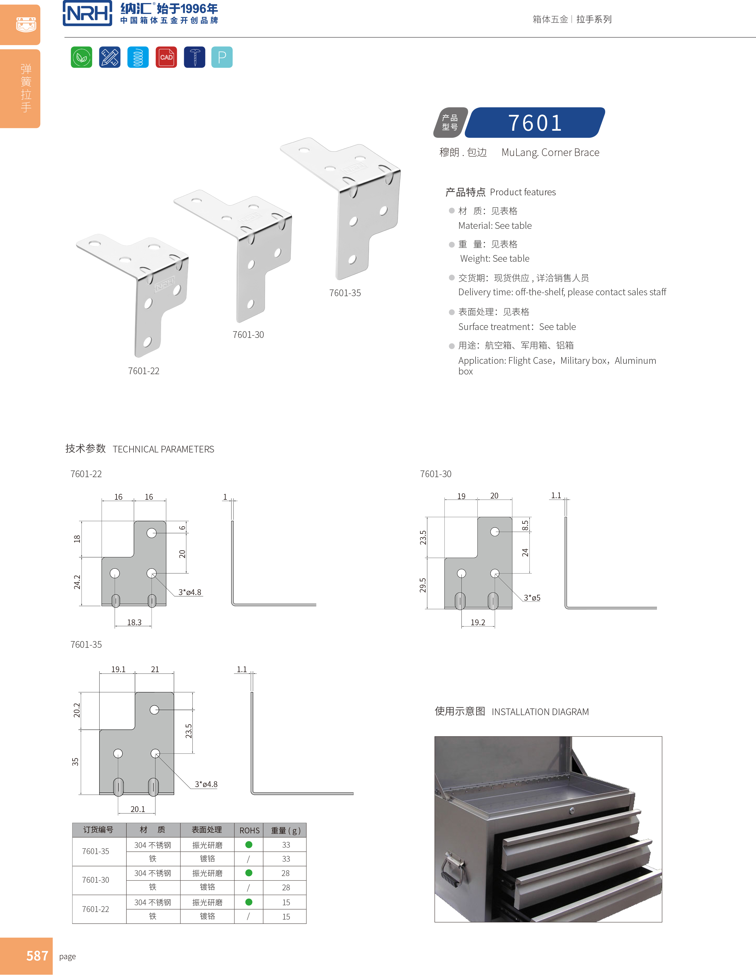 包边7601-22箱包五金护角_直角三角护角_NRH午夜国产在线观看包边 